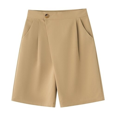 Summer New Polyester Five Point Pants Straight Panties Casual