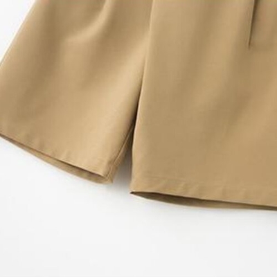 Summer New Polyester Five Point Pants Straight Panties Casual