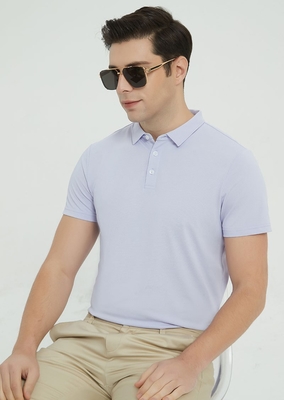 Polyester Mens Summer Workwear Logo Golf Polo Shirts Ice Polo Business Casual Shirt