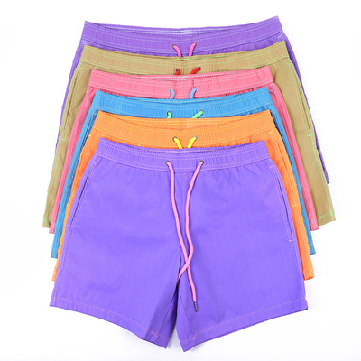 Skin Friendly Color Changing Swim Trunks Cool Quick Dry Board Shorts With Pockets