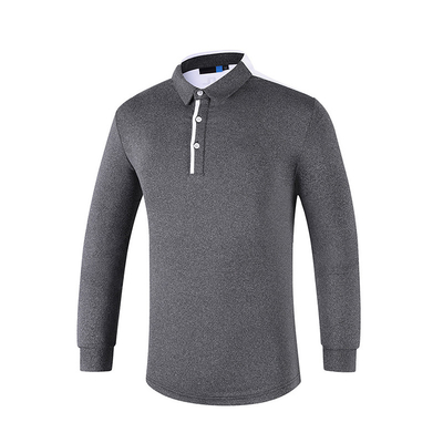 Fast Dry Breathable Turn Down Collar Shirt Long Sleeve Baggy Relaxed Spring Golf Clothes