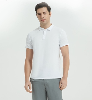 Polyester Mens Summer Workwear Logo Golf Polo Shirts Ice Polo Business Casual Shirt